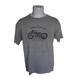 Harley Davidson Short Sleeve Tee Gray York Plant Motorcycles Vintage Unisex XL